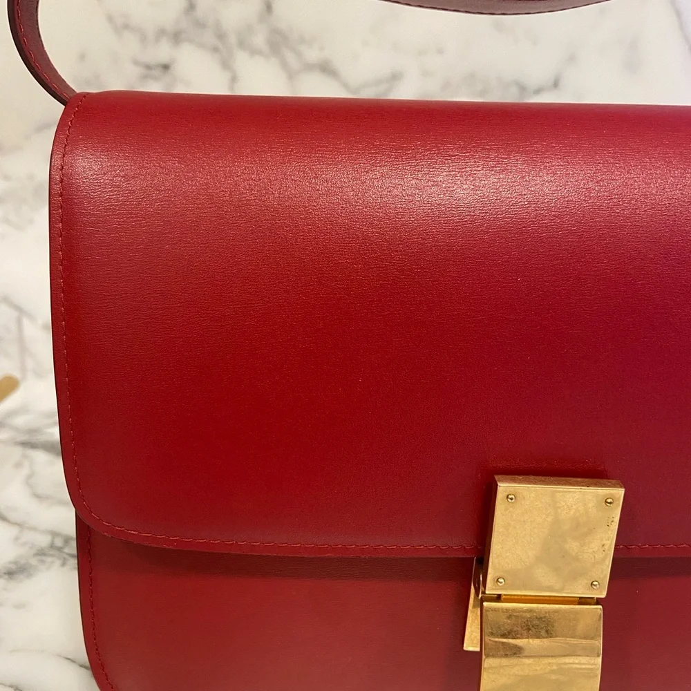 Celine Classic Box Bag - Smooth Leather - Medium - Picture 3 of 11